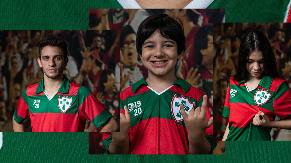 Camisa listrada da Portuguesa 2021-2022 1920