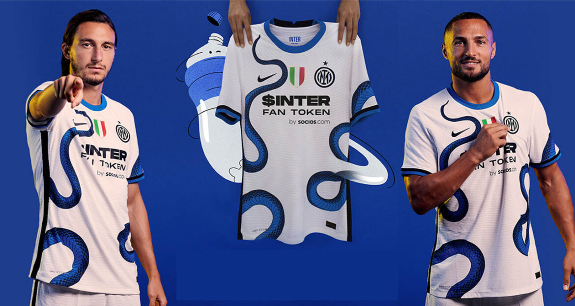 Camisa reserva da Inter de Milão 2021-2022 NIke a