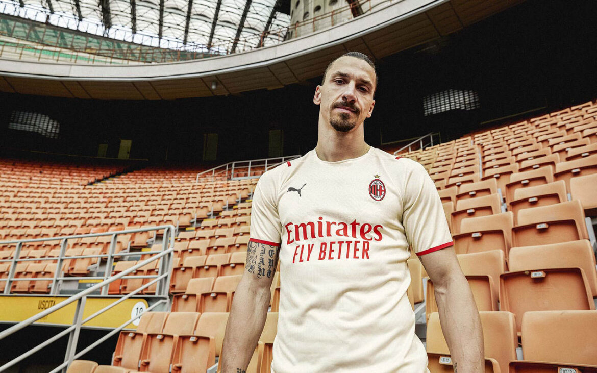 Camisa reserva do AC Milan 2021-2022 PUMA a