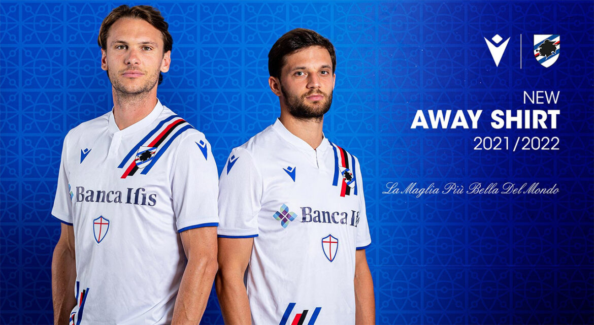 Camisas da Sampdoria 2021-2022 Macron Away Camisas da Sampdoria 2021-2022 Macron Away