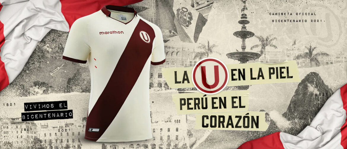 Camisas do Bicentenário da Independência do Peru Universitario 2021 Marathon a