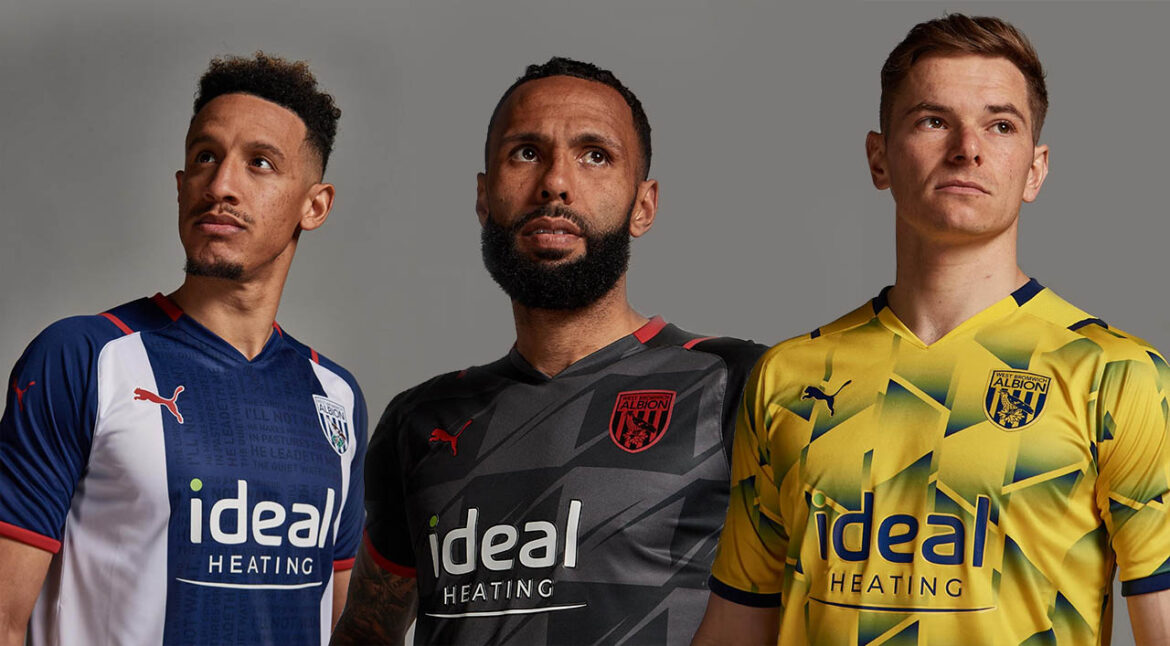 Camisas do West Bromwich Albion 2021-2022 PUMA
