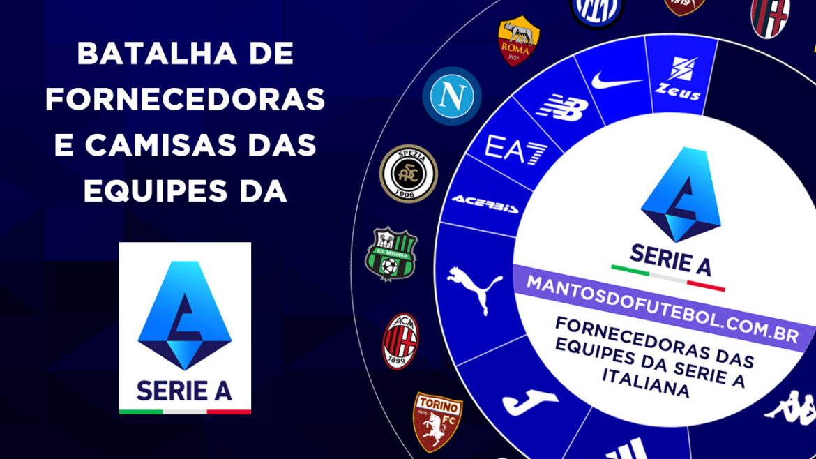 Serie A Itália 2021-2022: Fornecedoras e camisas das equipes Serie A Itália 2021-2022: Fornecedoras e camisas das equipes