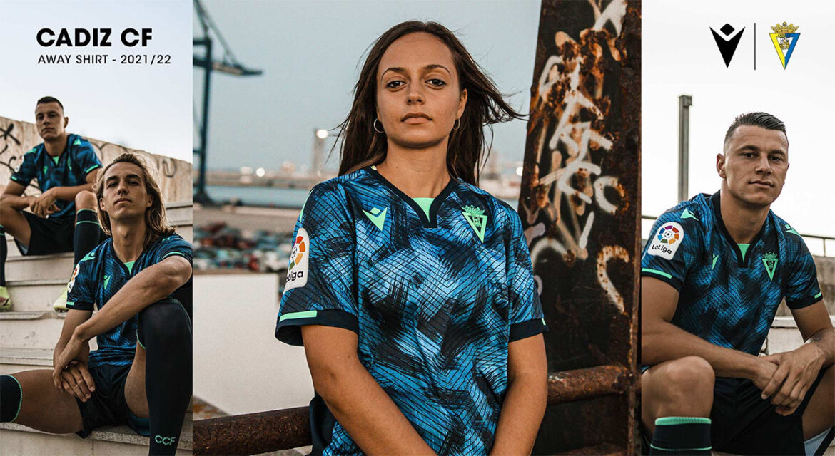 Terceira camisa do Cadiz FC 2021-2022 Macron