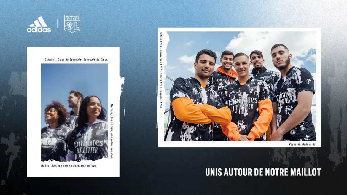 Terceira camisa do Olympique Lyon 2021-2022 Adidas a