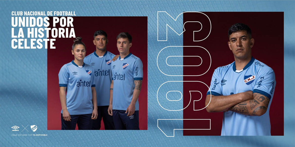Camisa celeste do Club Nacional 2021-2022 Umbro a