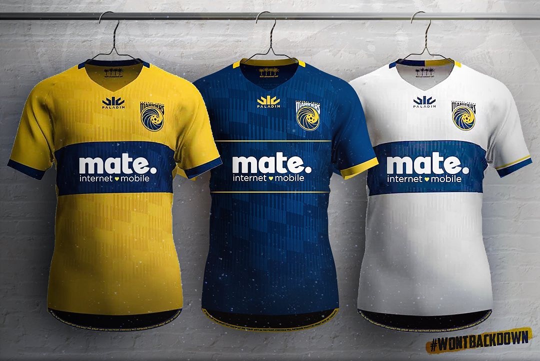 Camisas do Central Coast Mariners 2021-2022 Paladin 1