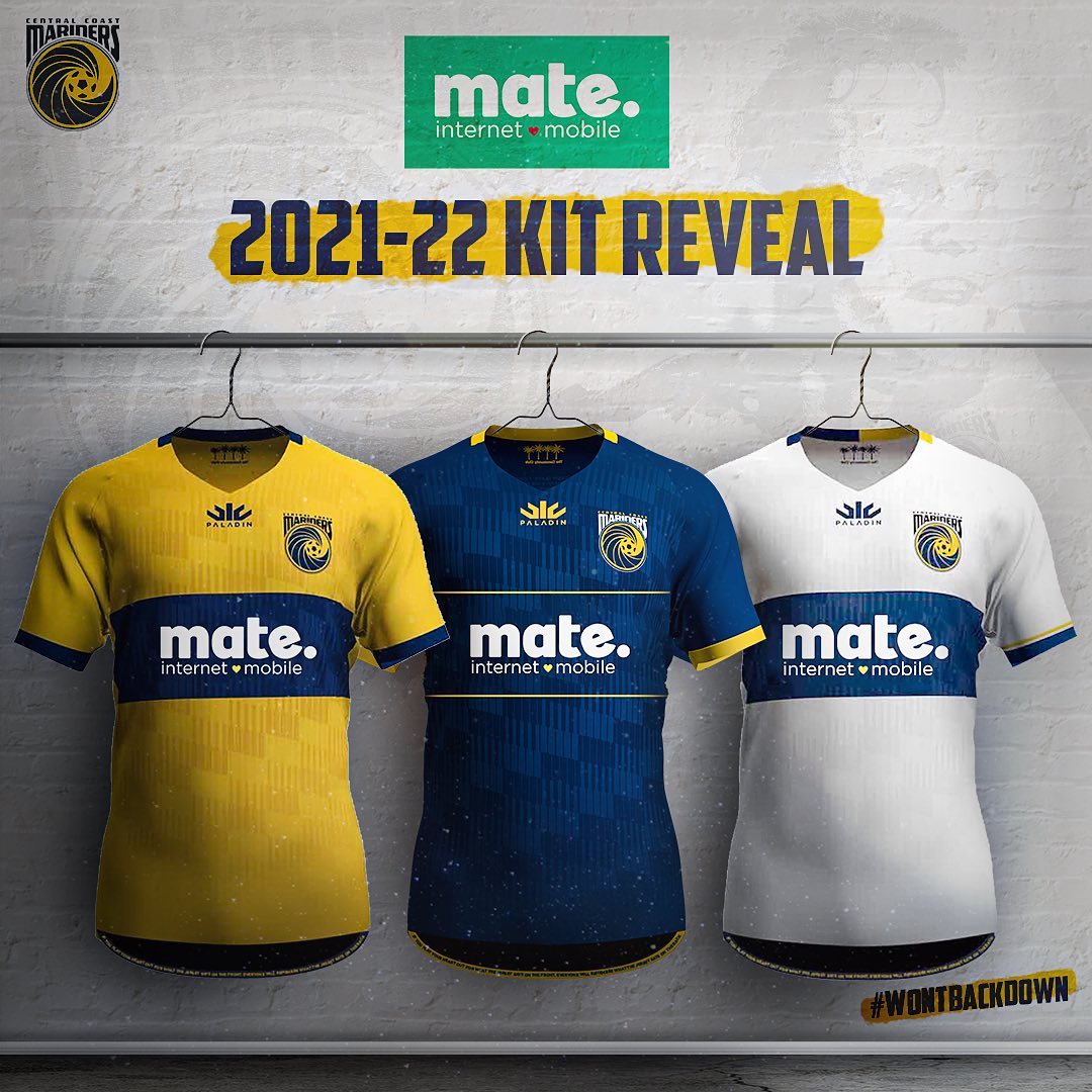 Novas camisas do Central Coast Mariners 20212022 Paladin » MDF