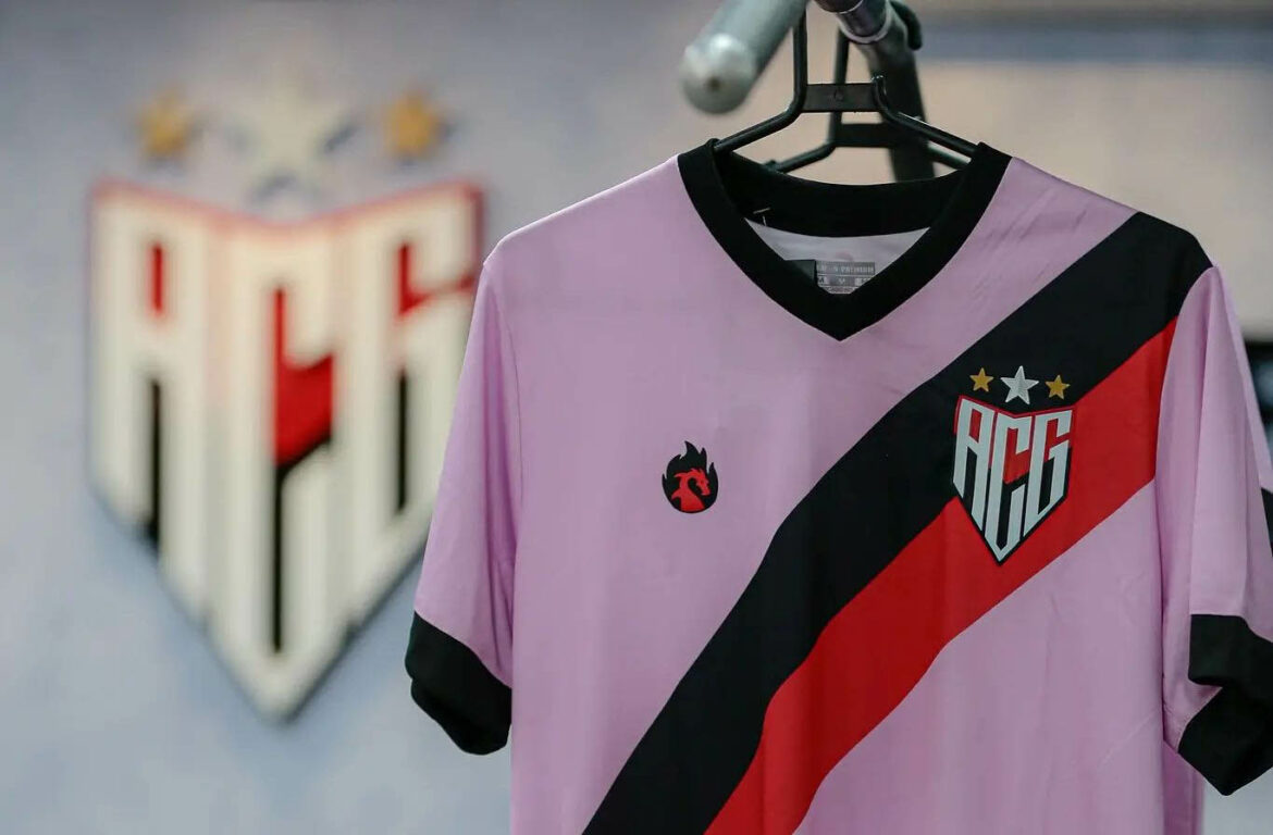 Camisa Outubro Rosa Atletico-GO 2021 Dragão Premium