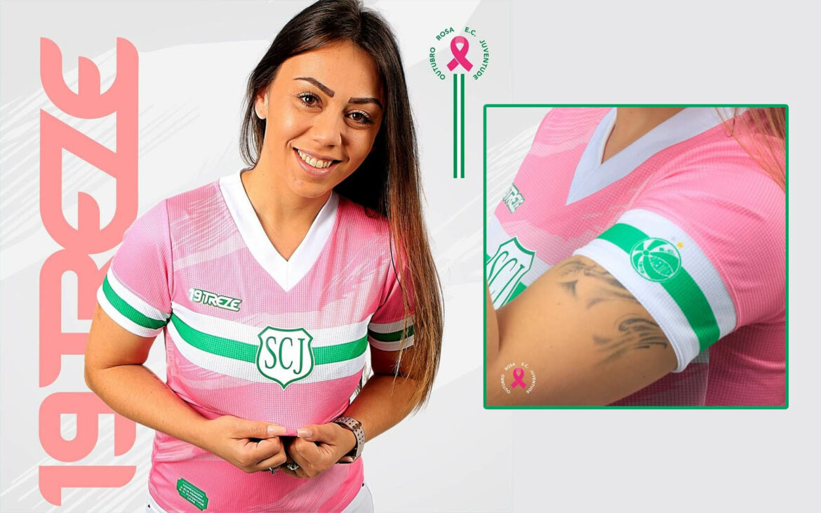 Camisa Outubro Rosa do EC Juventude 2021 19Treze a Camisa Outubro Rosa do EC Juventude 2021 19Treze a