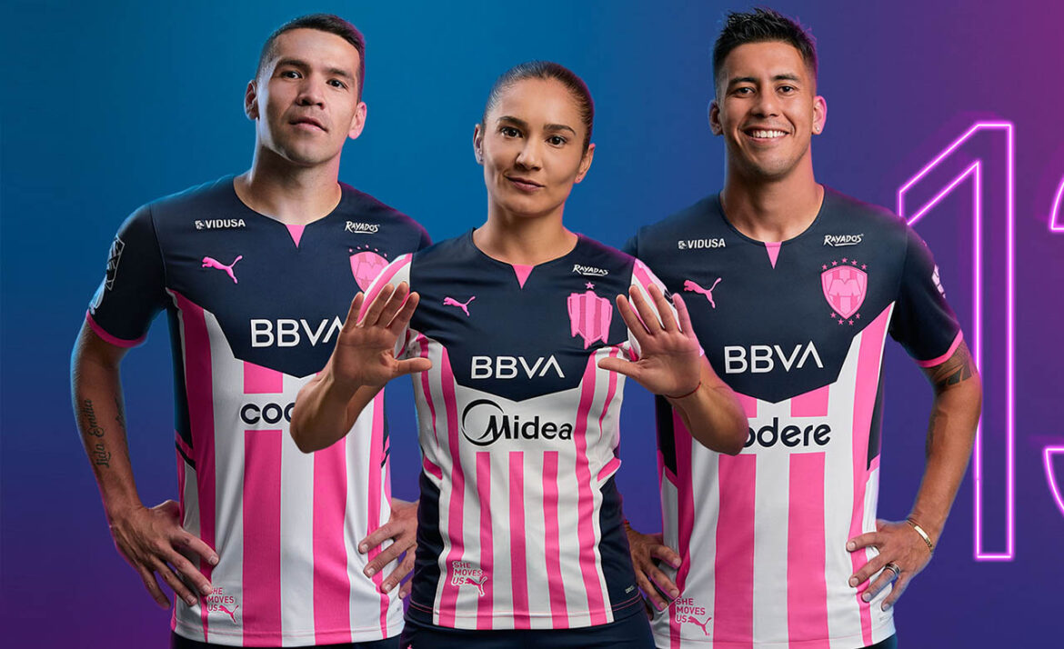Camisa Outubro Rosa do Monterrey 2021 PUMAa