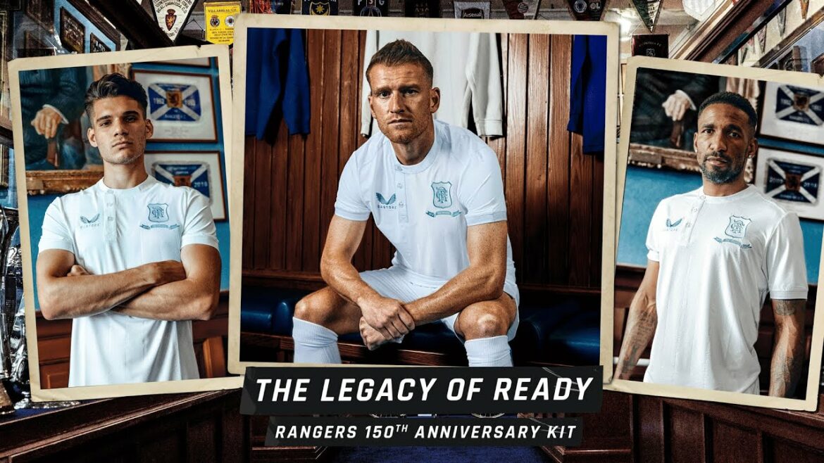 Camisa dos 150 anos do Rangers FC 2022 Castore Camisa dos 150 anos do Rangers FC 2022 Castore