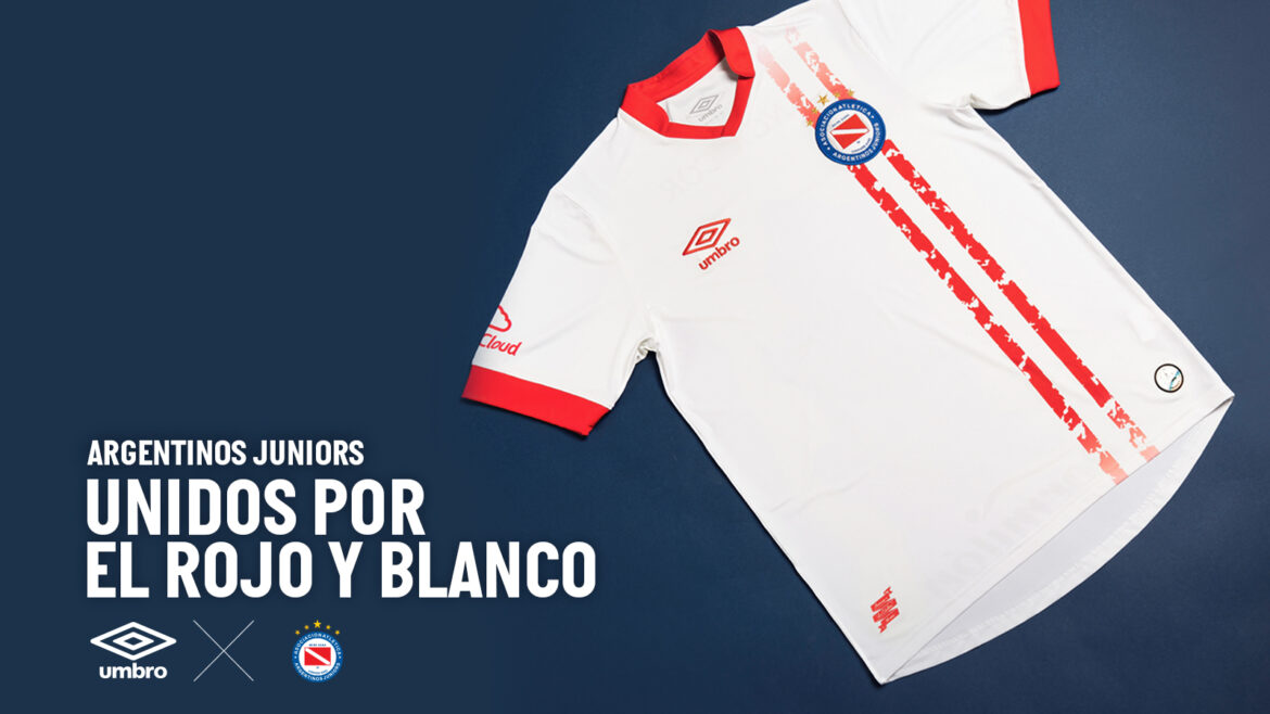 Camisa reserva do Argentinos Juniors 2021-2022 Umbro a
