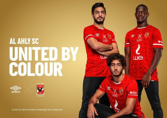Camisas do Al Ahly SC Mundial 2021 são reveladas pela Umbro