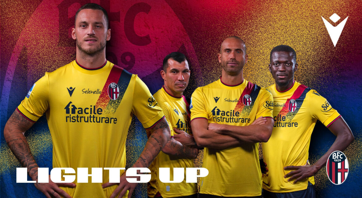 Terceira camisa do Bologna 2021-2022 Macron a