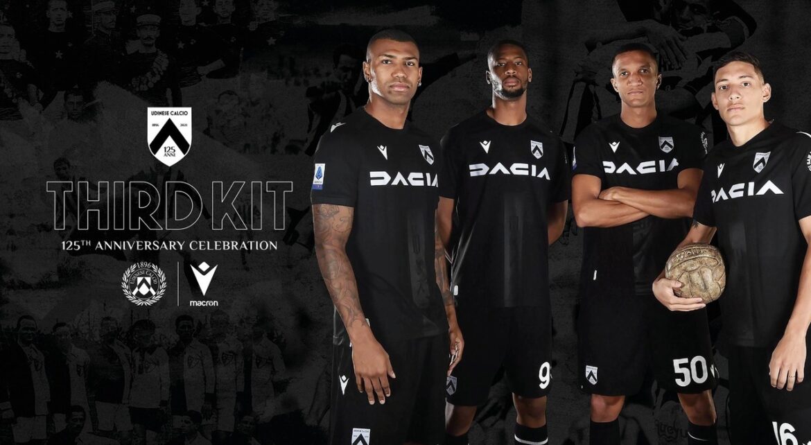 Camisa dos 125 anos da Udinese 2021-2022 Macron