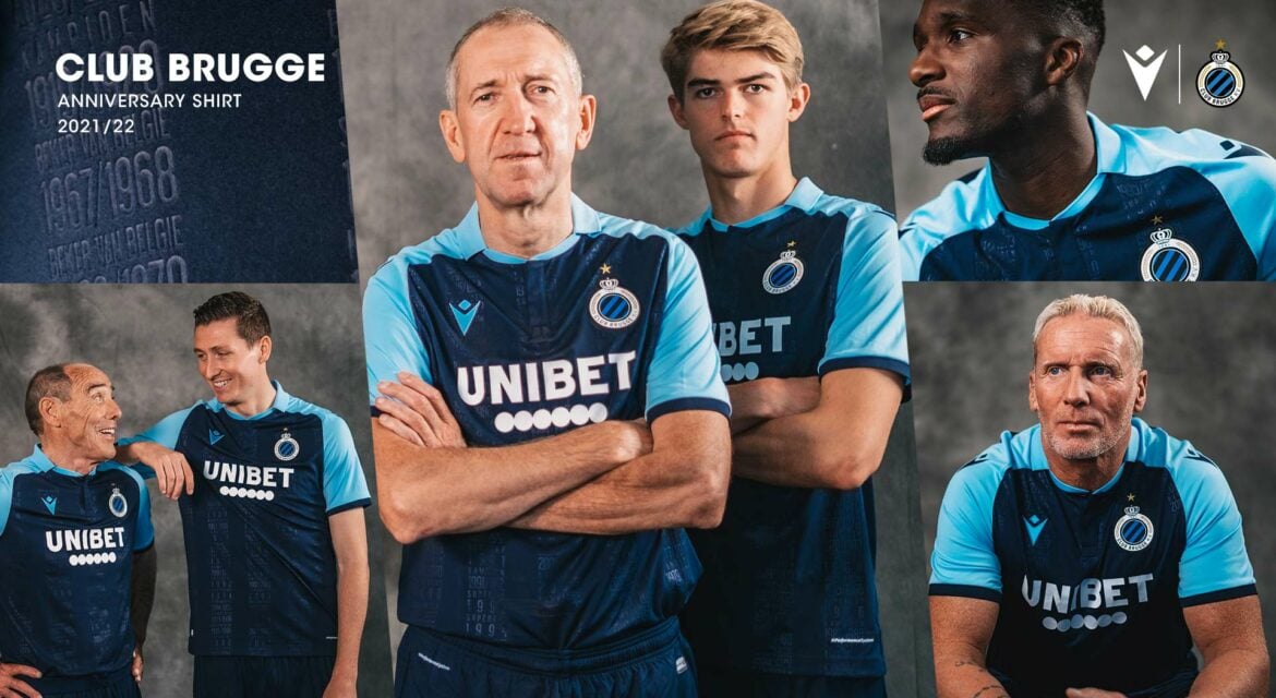 Camisa dos 130 anos do Club Brugge 2021-2022 Macron a