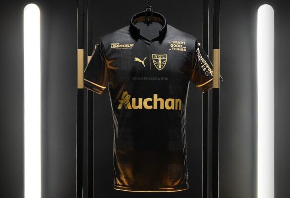 Saint-Barbe Terceira camisa do RC Lens 2021-2022 Macron