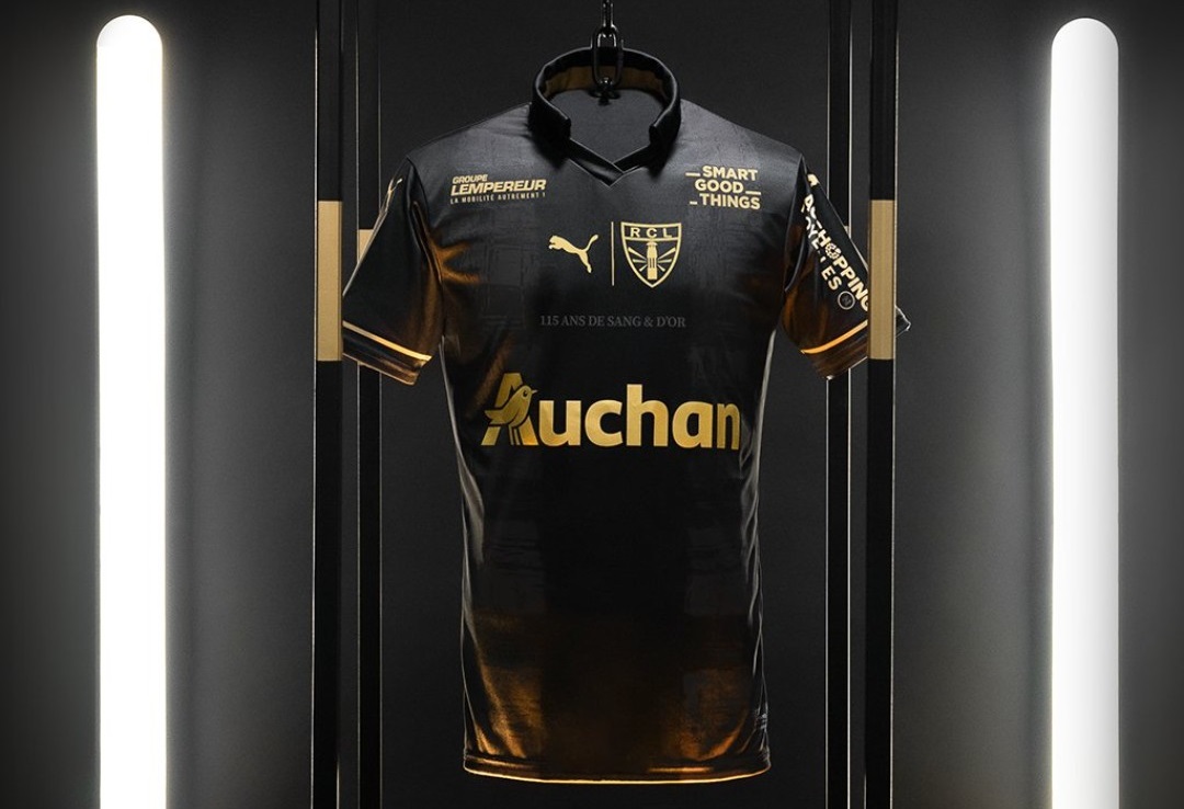 Saint-Barbe Terceira camisa do RC Lens 2021-2022 Macron