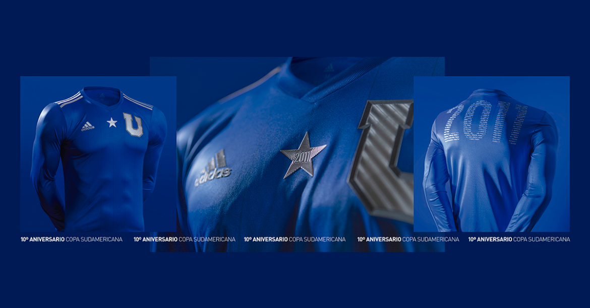 Universidad de Chile lança camisa de 10 anos da Sul-americana 2011