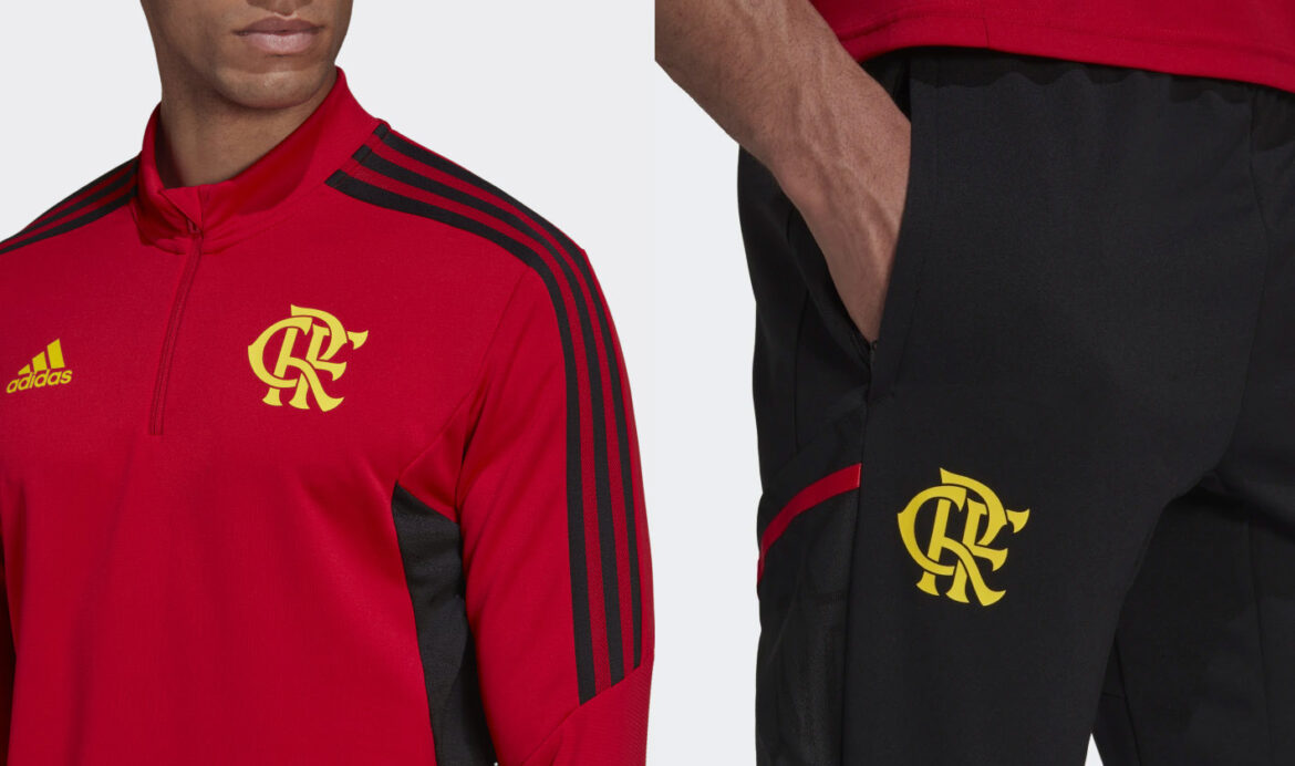 Peças de treino Flamengo 2022 Adidas