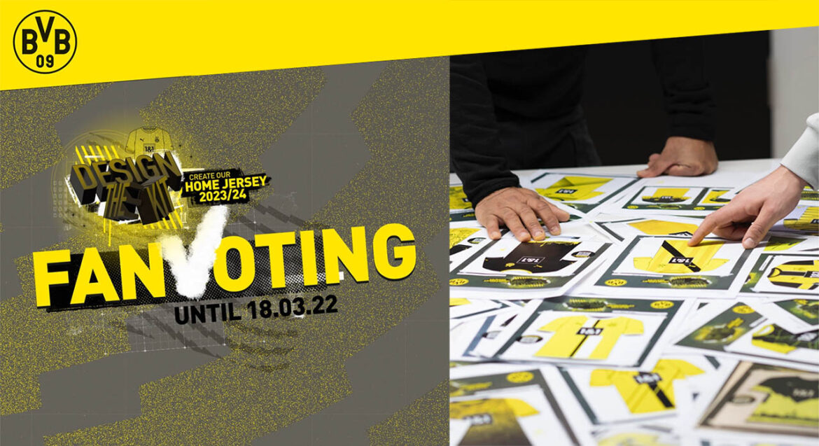 Borussia Dortmund anuncia finalistas de concurso para nova camisa 2023-2024 a