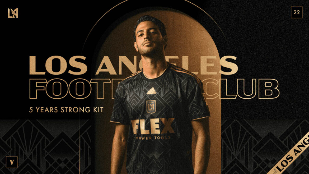 Camisa titular do LAFC 2022 Adidas MLS kit