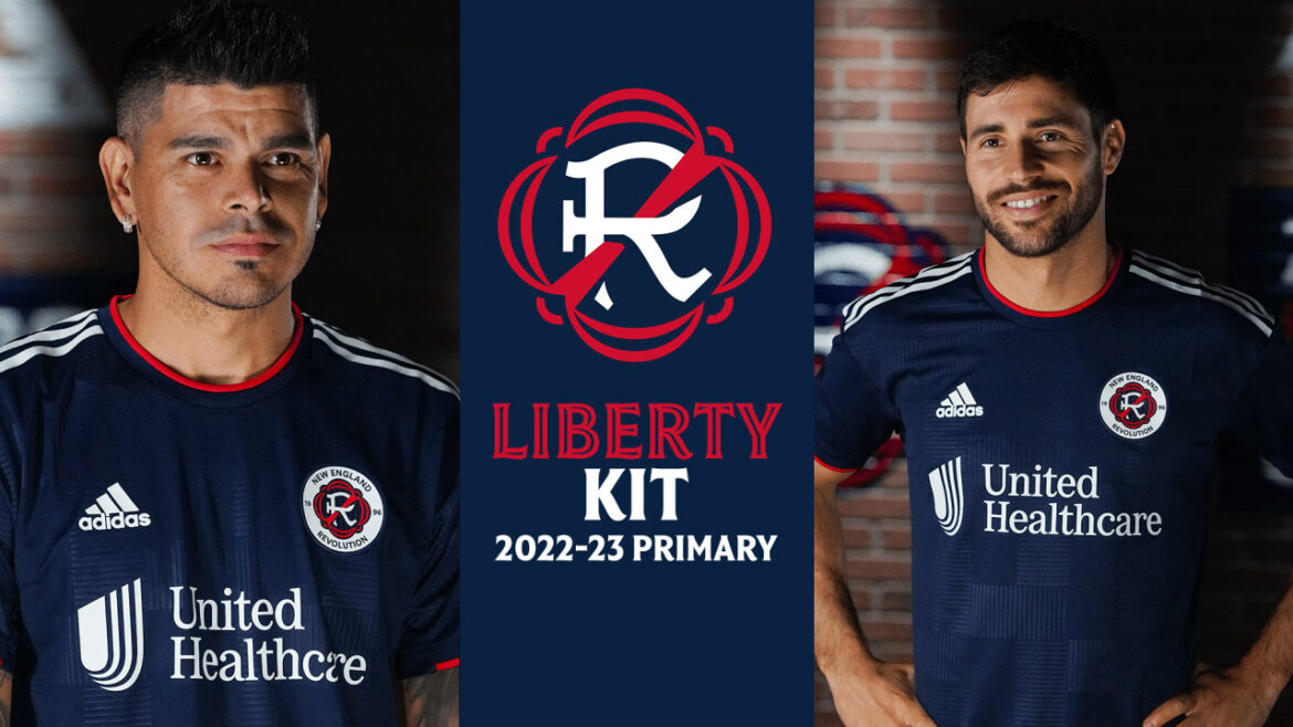 Camisas do New England Revolution 2022 Adidas MLS Home a Camisas do New England Revolution 2022 Adidas MLS Home a