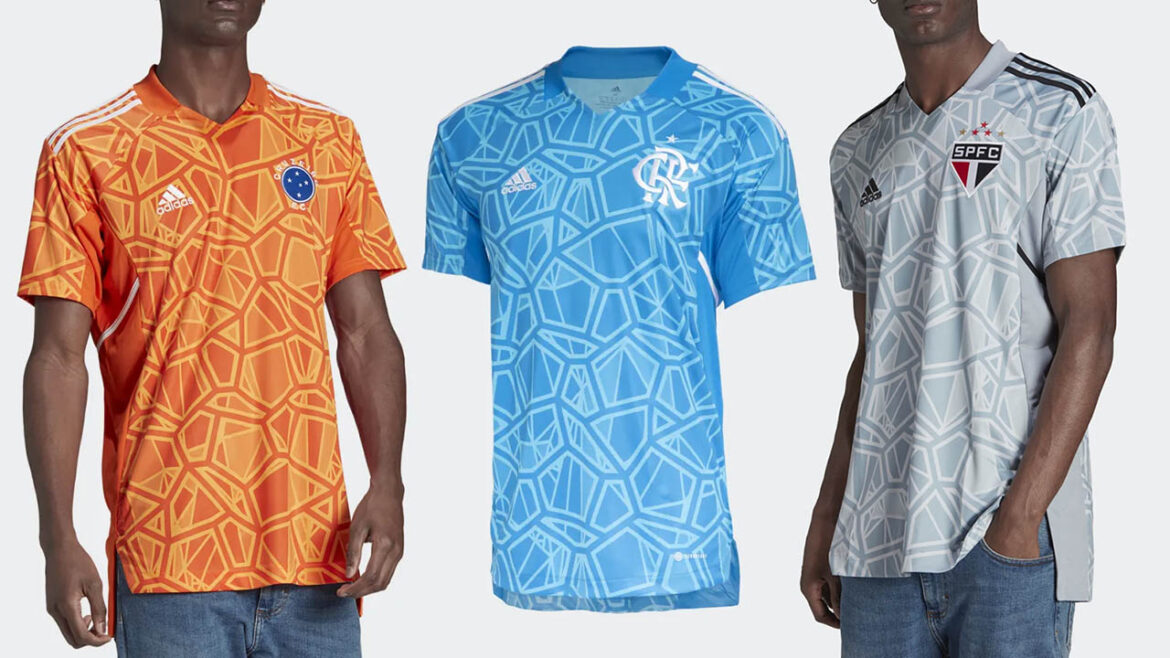 Adidas lança novas camisas de goleiro para Cruzeiro, Flamengo e São Paulo