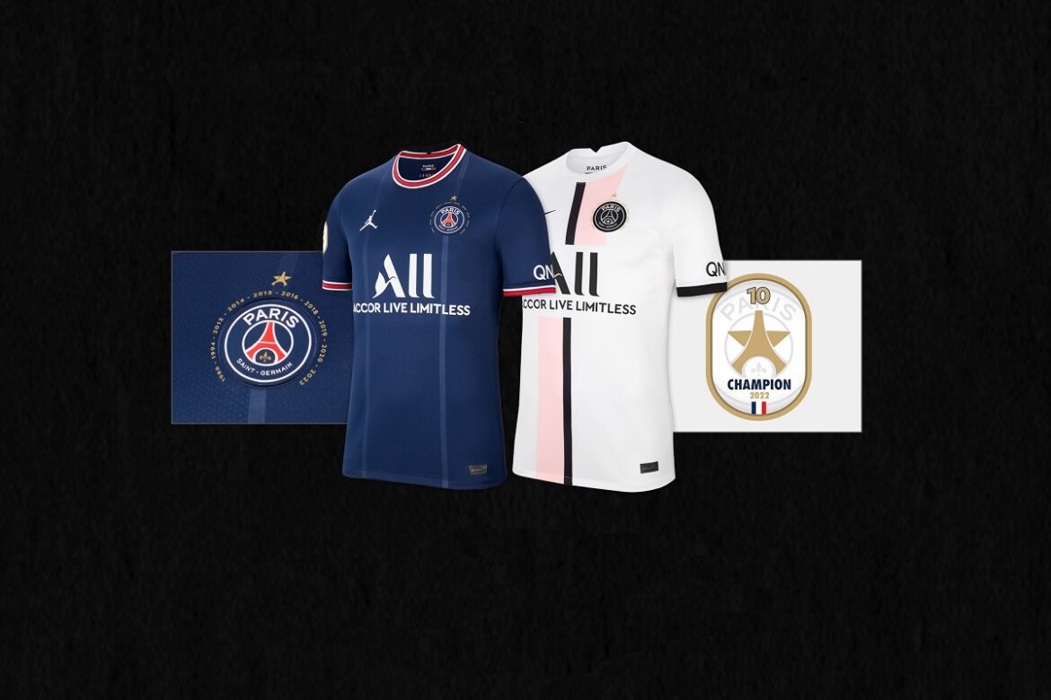 PSG lança versões especiais do 10º título francês de suas camisas
