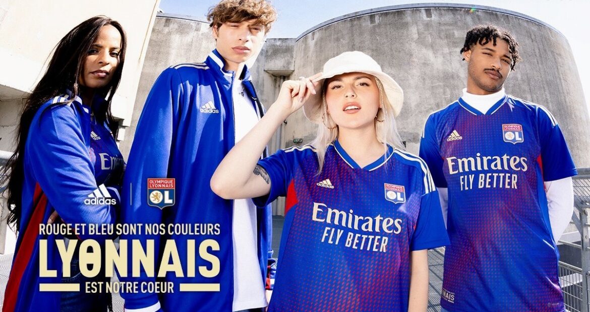 Quarta camisa do Lyon 2022-2023 é lançada pela Adidas