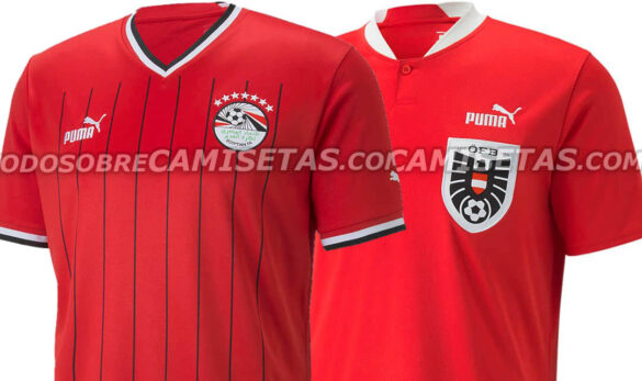 Camisa do Egito e Austria 2022-2023 PUMA a
