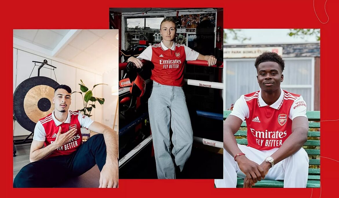 Camisa titular do Arsenal para 2022-2023 é lançada pela Adidas (1) Camisa titular do Arsenal para 2022-2023 é lançada pela Adidas