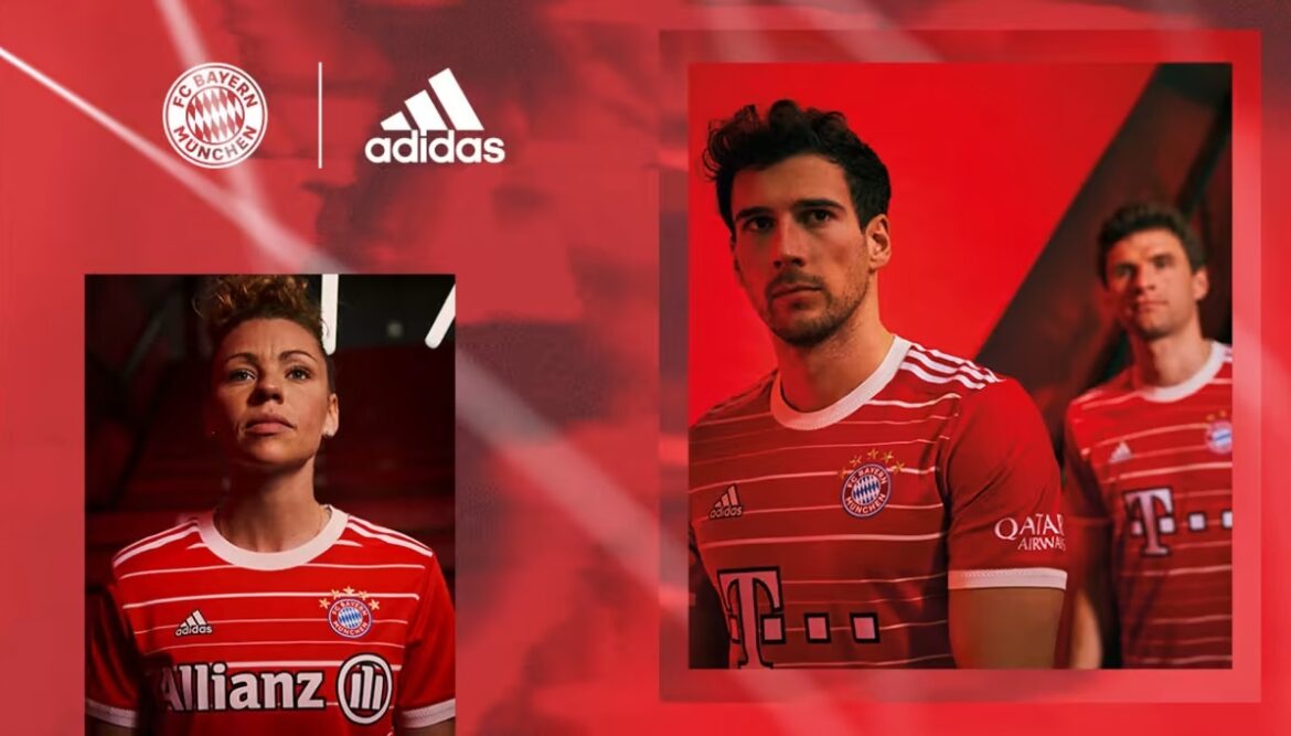 Camisa titular do Bayern de Munique 2022-2023 é lançada pela Adidas