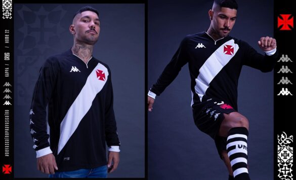 Camisa titular do Vasco da Gama 2022-2023 é lançada pela Kappa