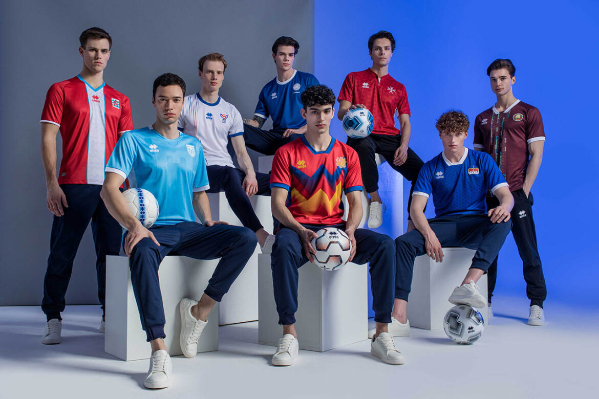 Camisas Errea UEFA Kit Assistance Scheme 2022