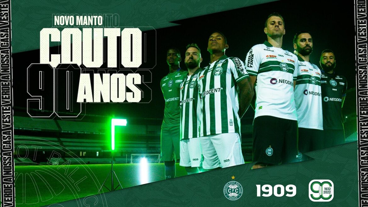 Camisas do Coritiba 2022-2023 são reveladas pela 1909
