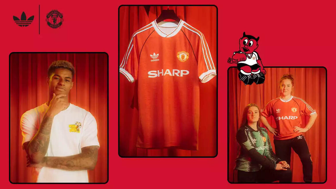 Coleção retrô Manchester United 1990 Adidas Originals