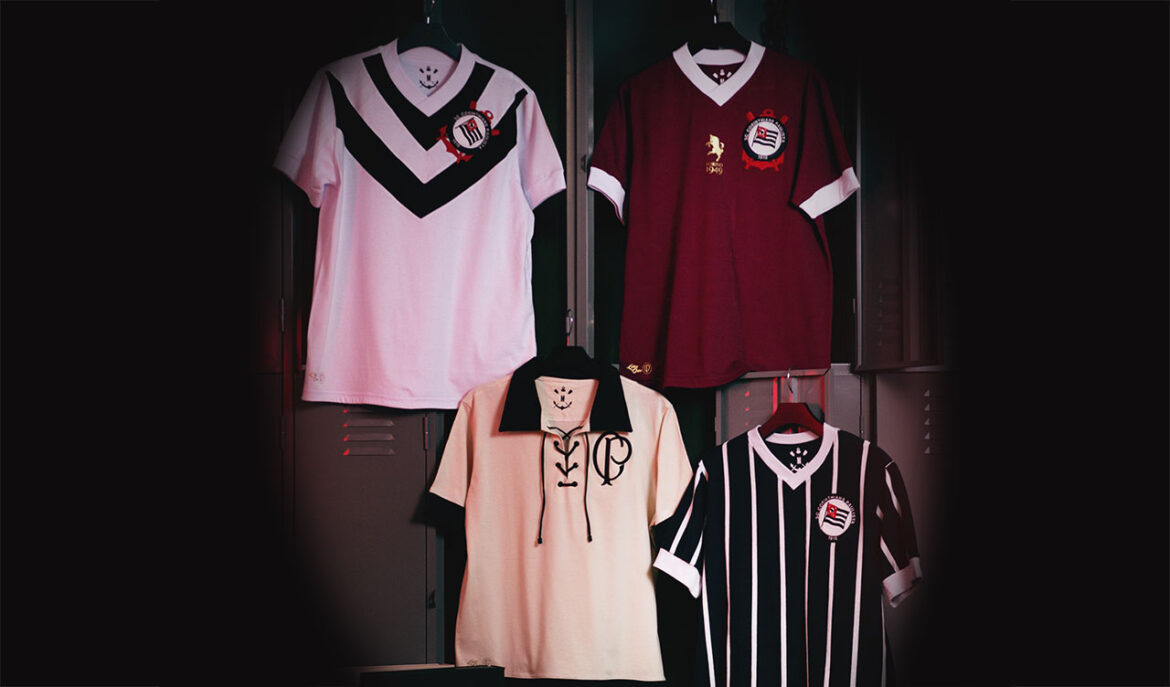 Novas camisas retrô do Corinthians são lançadas pela Retrôgol
