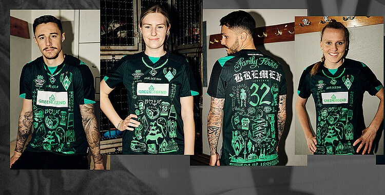 Werder Bremen lança camisa baseada em tatuagens