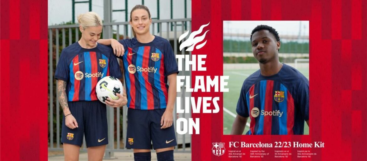 Camisa titular do Barcelona 2022-2023 Nike a Camisa titular do Barcelona 2022-2023 Nike a