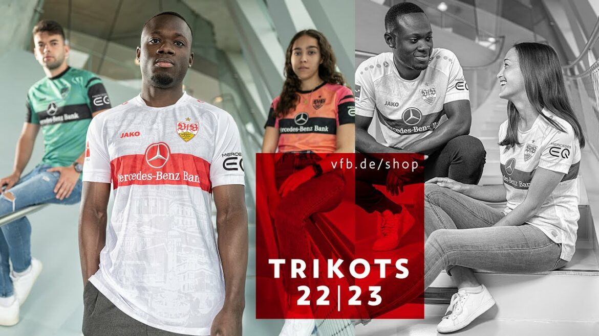 Camisa titular do VfB Stuttgart 2022-2023 Jako