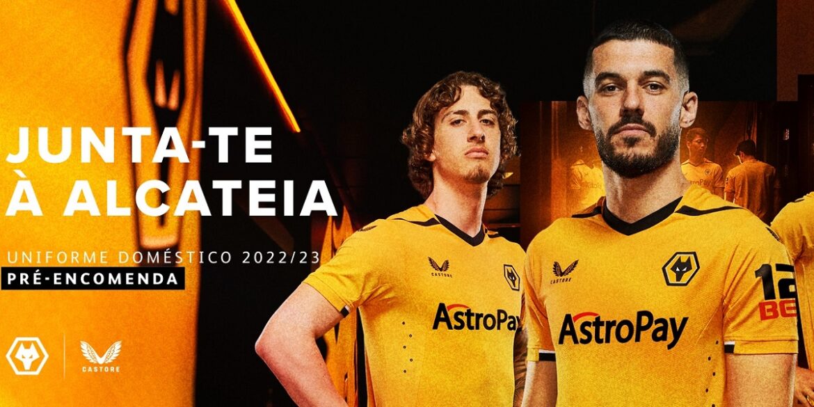 Camisa titular do Wolverhampton 2022-2023 Castore