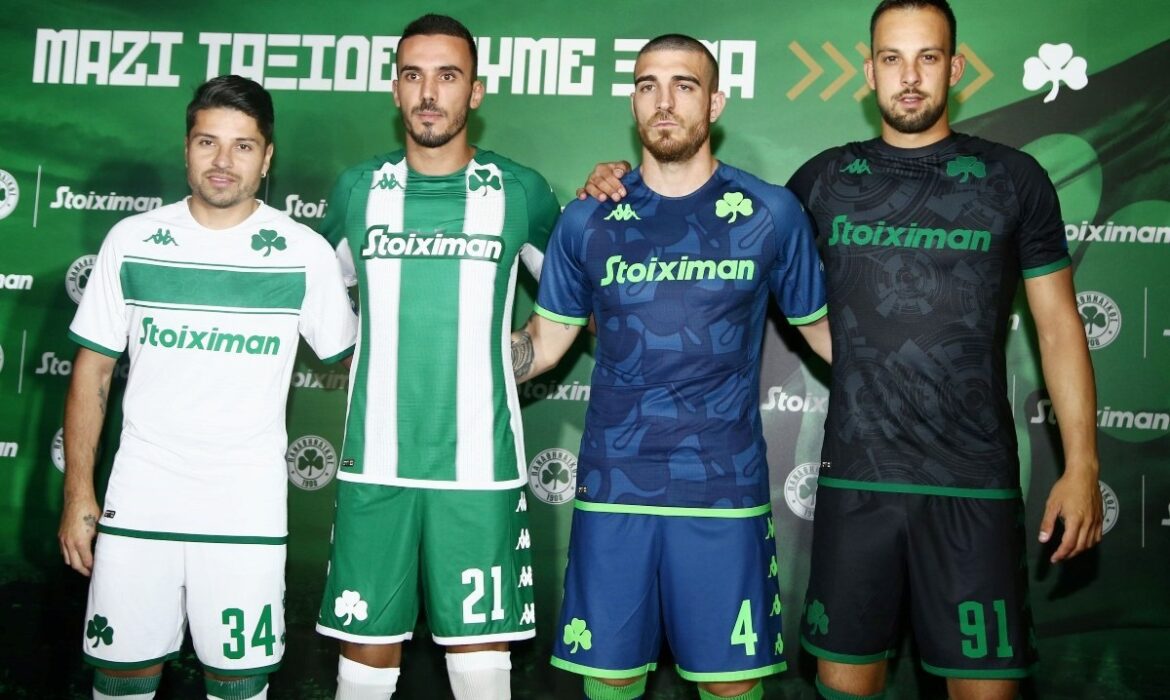 Camisas do Panathinaikos 2022-2023 são reveladas pela Kappa