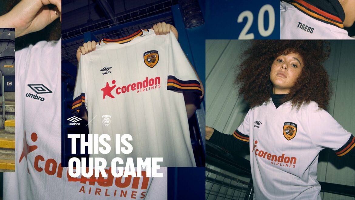 Camisa reserva do Hull City 2022-2023 Umbro a Camisa reserva do Hull City 2022-2023 Umbro a