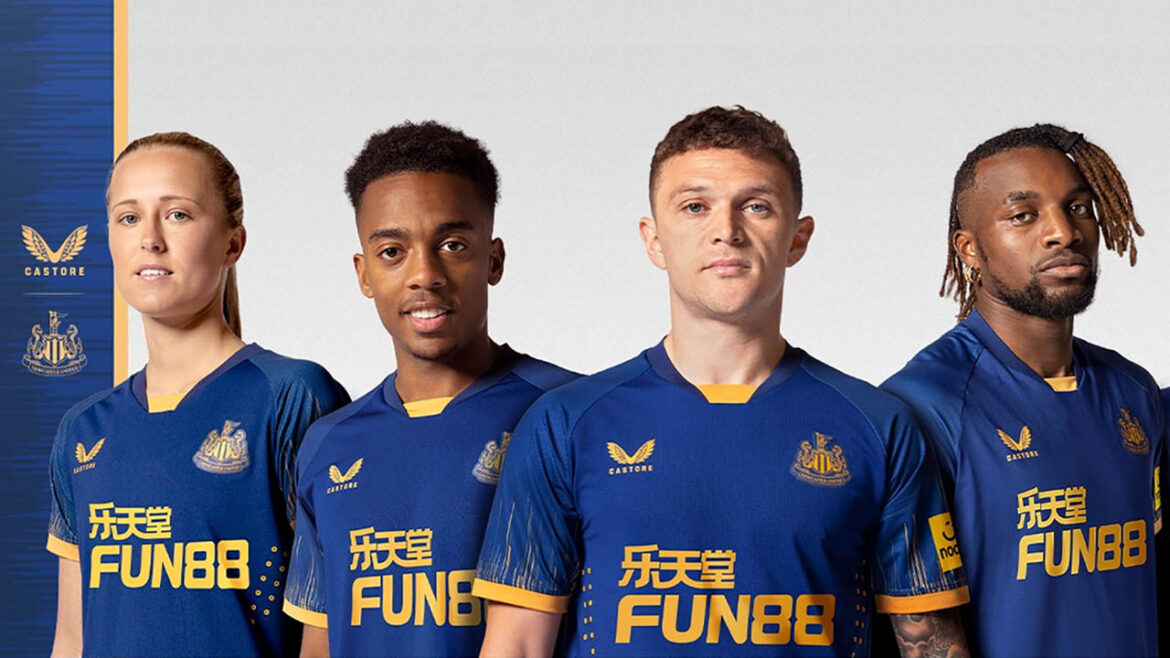 Camisa reserva do Newcastle United 2022-2023 Castore