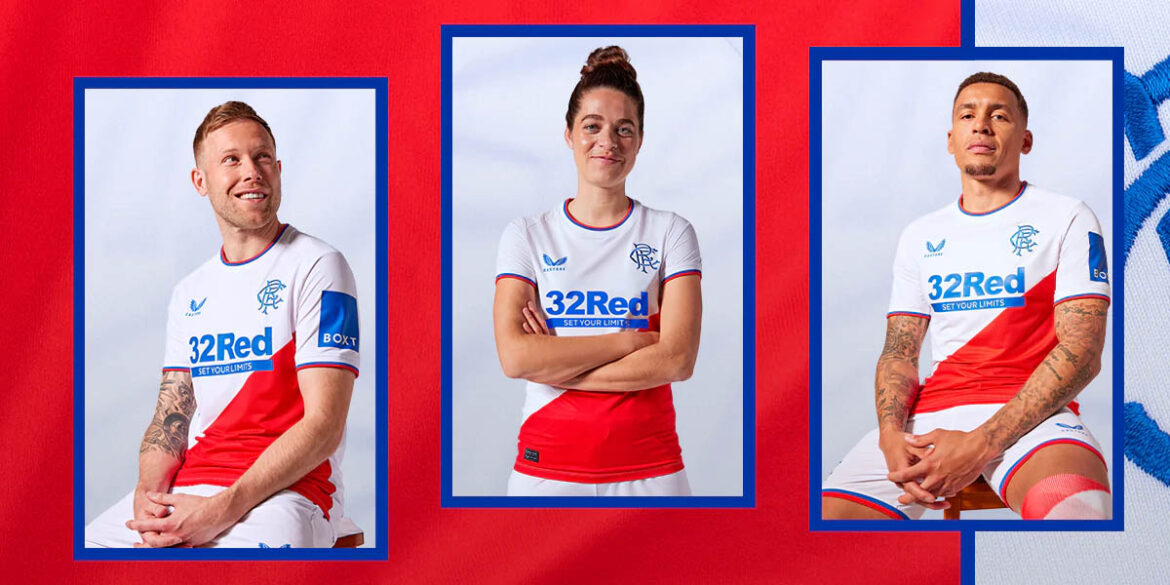 Camisa reserva do Rangers FC 2022-2023 Castore a