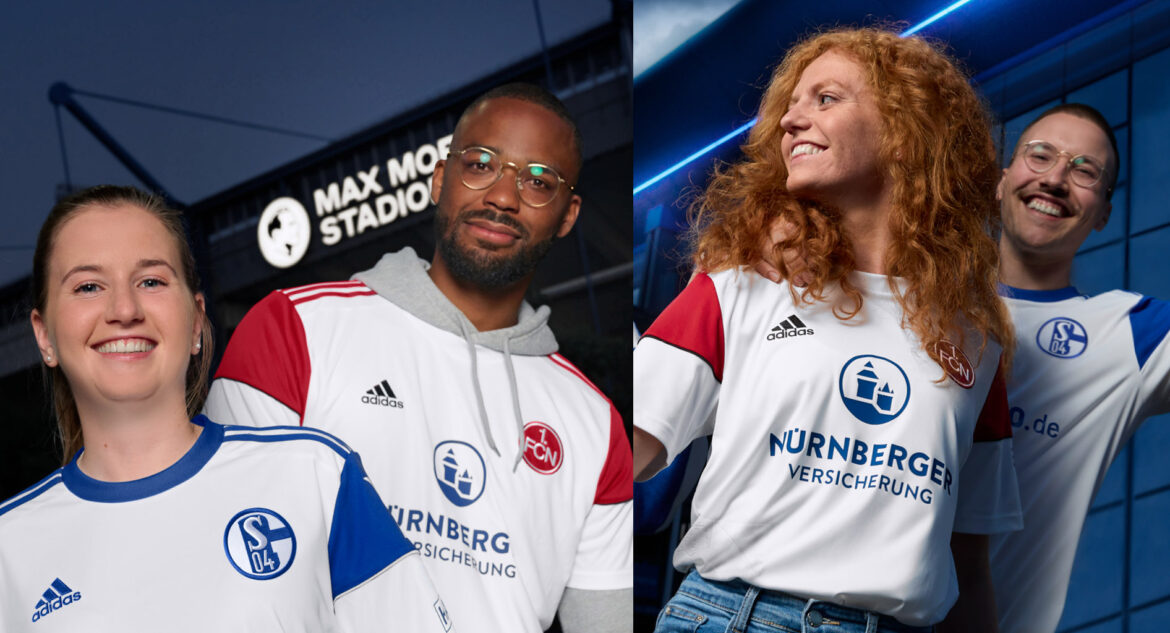 Camisa reserva do Schalke 04 e Nurnberg 2022-2023 Adidas a