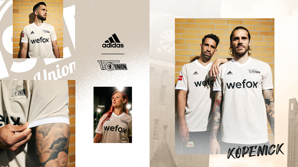 Camisa reserva do Union Berlin 2022-2023 Adidas a