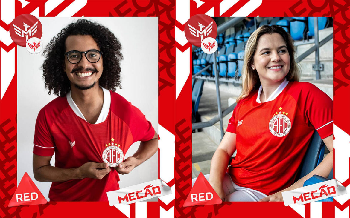 Camisa titular do América de Natal 2022-2023 Mecão a